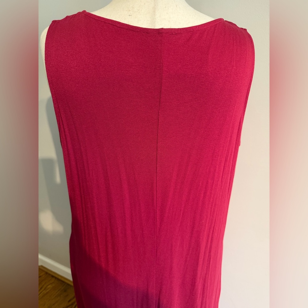 NWT Lane Bryant Red Sleeveless Shirttail Hem Maxi Dress - Plus Size 22/24 - Picture 9 of 14